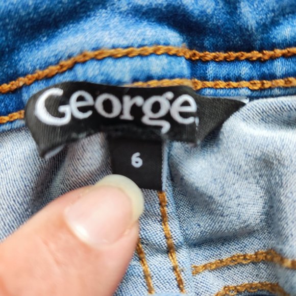 George stretch blue jegging women's size 6 - Picture 5 of 6